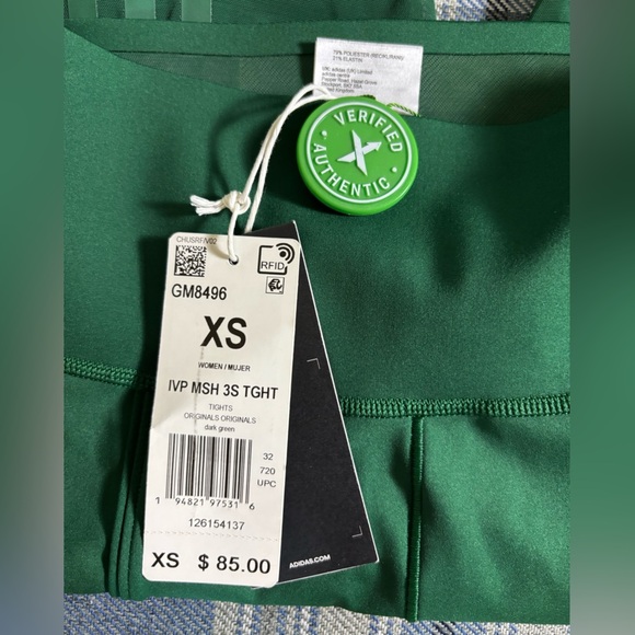 Adidas X Ivy Park Drip Mesh 3 Stripe Tights XS - Picture 6 of 12